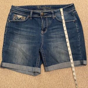 New Directions Denim Cuffed Shorts